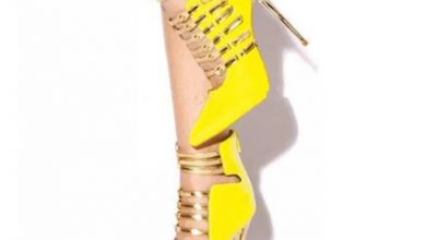 جدیدترین مدل کفش زرد